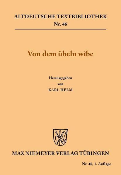 Produktbild: Von dem &uuml;beln w&icirc;be