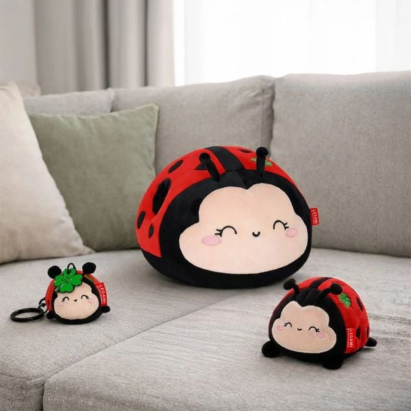 Produktbild: Legami Kissen - Super Soft! - Ladybug "Get Lucky"