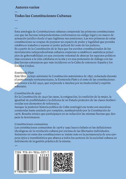 Produktbild: Todas las Constituciones Cubanas