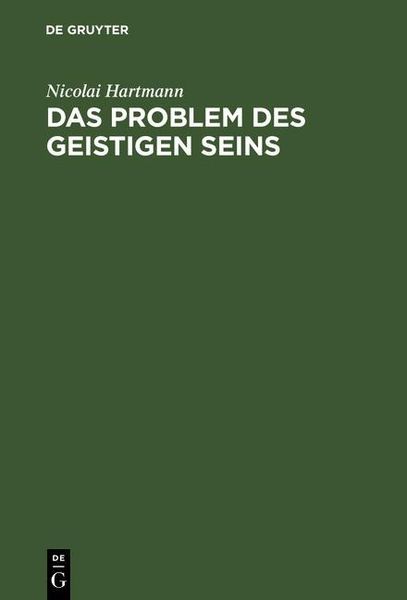 Produktbild: Das Problem des geistigen Seins