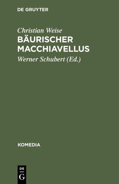 Produktbild: B&auml;urischer Macchiavellus