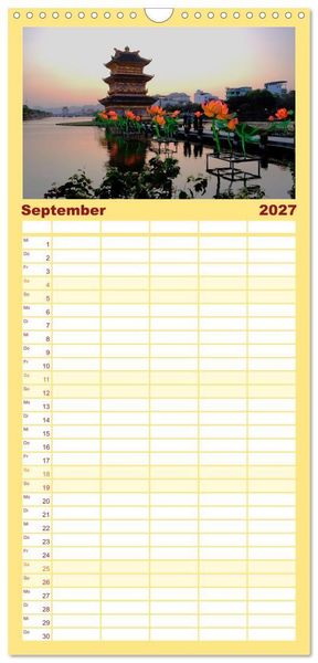 Produktbild: Familienplaner 2027 - Vietnams verborgenes Paradies mit 5 Spalten (Wandkalender, 21 x 45 cm) CALVENDO
