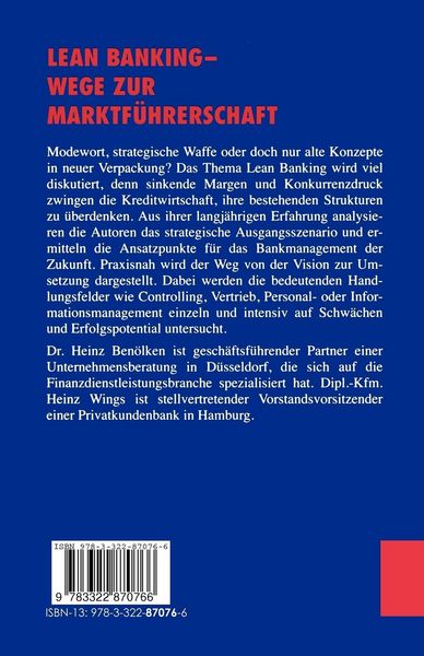 Produktbild: Lean Banking &mdash; Wege zur Marktf&uuml;hrerschaft