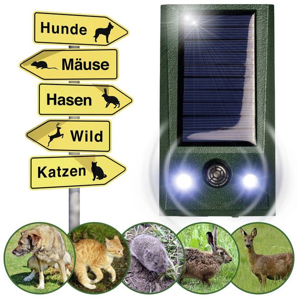 Produktbild: Gardigo Solar-Tierabwehr Basic Tierabwehrger&auml;t Funktionsart Multifrequenz, LED-Licht 1St.