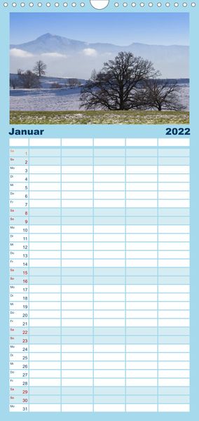 Produktbild: Familienplaner Boarisch g'schaut - Vom Haarsee bis zum Isarwinkel (Wandkalender 2022 , 21 cm x 45 cm, hoch)