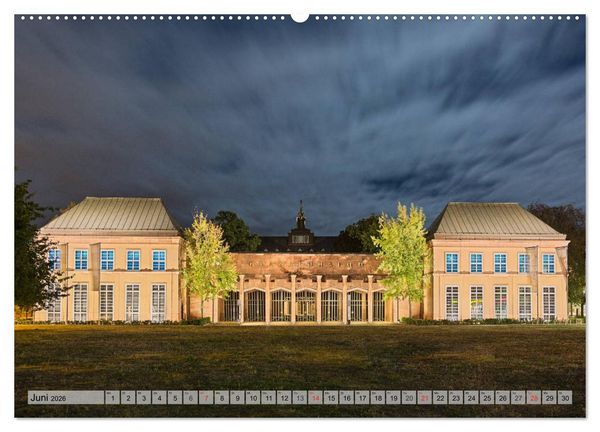 Produktbild: Leipzig - Fotografiert bei Nacht von Michael Allmaier (Wandkalender 2026 DIN A2 quer), CALVENDO Monatskalender