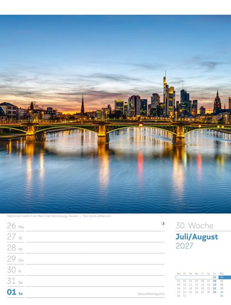 Produktbild: Malerisches Deutschland Wochenplaner Kalender 2027