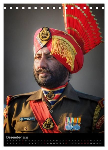 Produktbild: Portraits aus Indien (Tischkalender 2026 DIN A5 hoch), CALVENDO Monatskalender