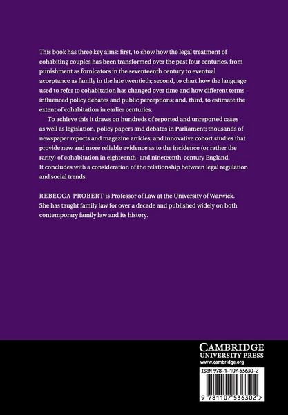 Produktbild: The Changing Legal Regulation of Cohabitation