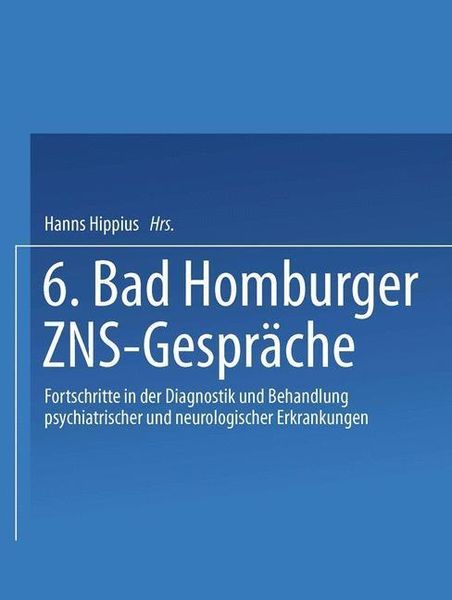 Produktbild: 6. Bad Homburger ZNS-Gespr&auml;che
