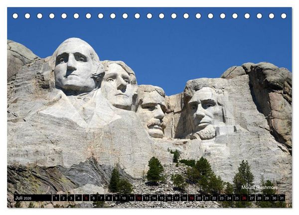 Produktbild: USA - Naturlandschaften des Wilden Westens (Tischkalender 2026 DIN A5 quer), CALVENDO Monatskalender