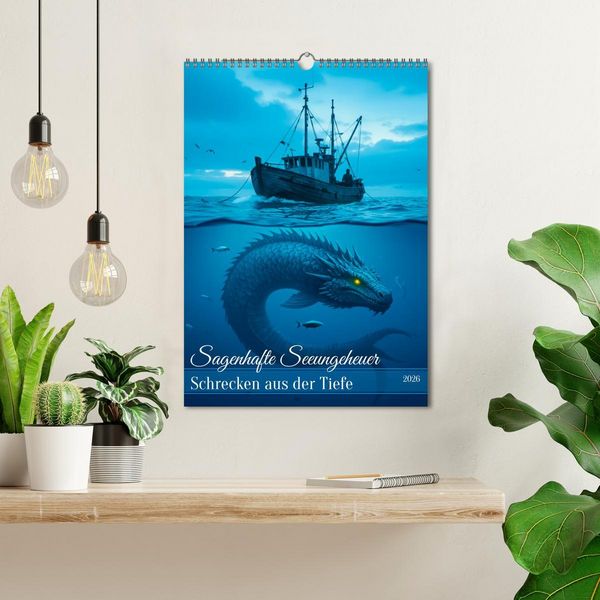 Produktbild: Sagenhafte Seeungeheuer - Schrecken aus der Tiefe (Wandkalender 2026 DIN A3 hoch), CALVENDO Monatskalender