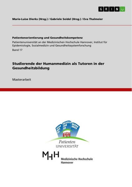 Produktbild: Studierende der Humanmedizin als Tutoren in der Gesundheitsbildung