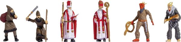 Produktbild: NOCH H0 Nikolaus mit Knecht Ruprecht 15929 Bemalt, Stehend