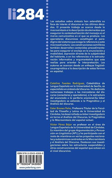 Produktbild: Sintaxis discursiva: construcciones y operadores en espa&ntilde;ol