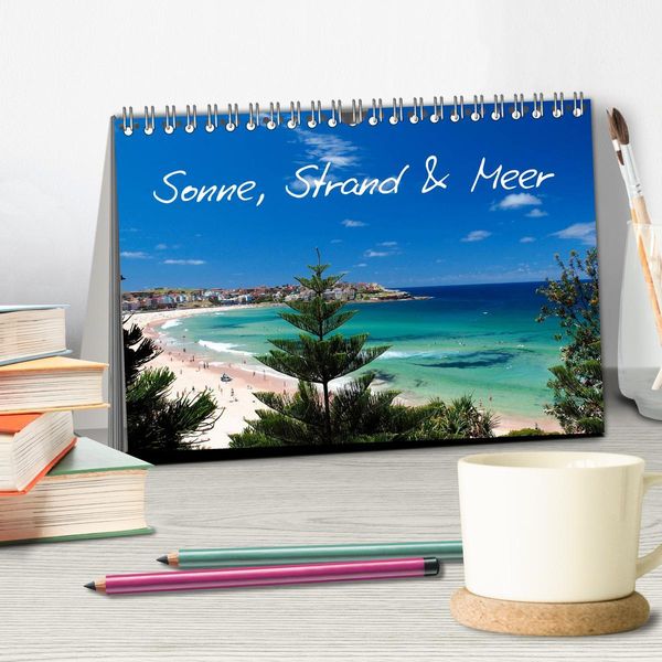Produktbild: Sonne, Strand & Meer (Tischkalender 2026 DIN A5 quer), CALVENDO Monatskalender