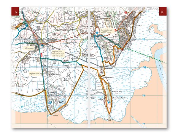 Produktbild: Walking the King Charles III England Coast Path: North West - Cumbria Map Booklet