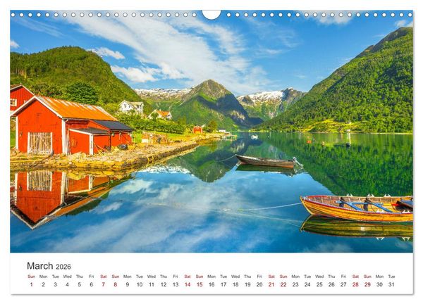 Produktbild: Norway - landscapes and fjords in western Norway (Wall Calendar 2026 DIN A3 landscape), CALVENDO 12 Month Wall Calendar