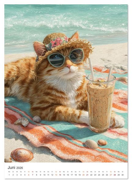 Produktbild: Pfoten im Sand (Wandkalender 2026 DIN A3 hoch), CALVENDO Monatskalender