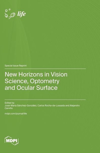 Produktbild: New Horizons in Vision Science, Optometry and Ocular Surface