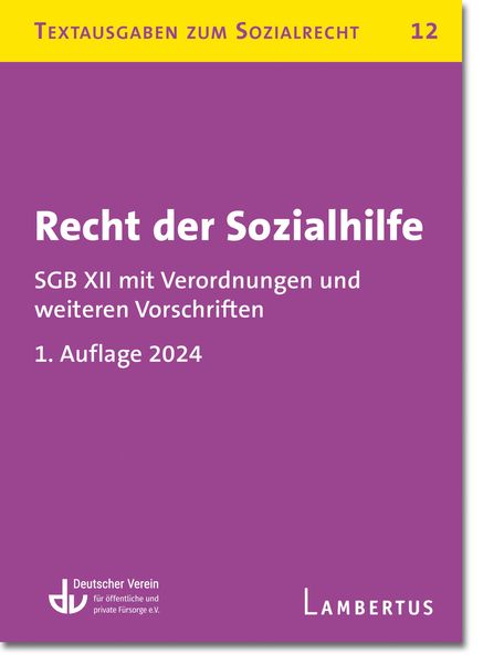 Produktbild: Recht der Sozialhilfe