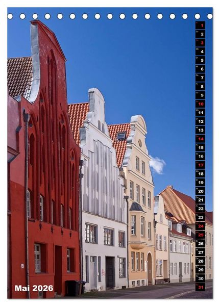Produktbild: Zauberhaftes Wismar (Tischkalender 2026 DIN A5 hoch), CALVENDO Monatskalender