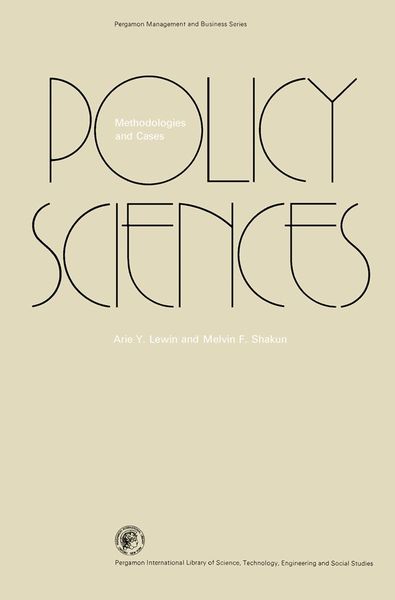 Produktbild: Policy Sciences