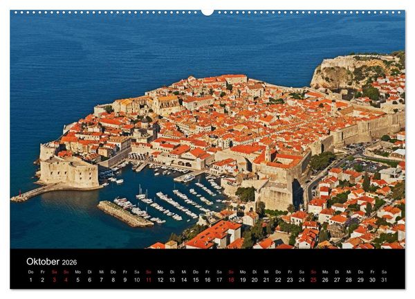 Produktbild: Gr&uuml;&szlig;e aus Kroatien (hochwertiger Premium Wandkalender 2026 DIN A2 quer), Kunstdruck in Hochglanz