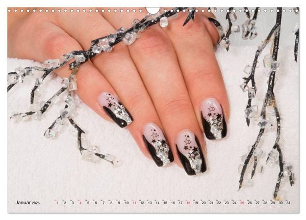 Produktbild: Verg&auml;ngliche Kunst - Nailart Episode 1 (Wandkalender 2026 DIN A3 quer), CALVENDO Monatskalender