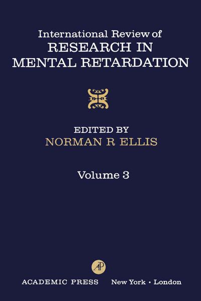 Produktbild: International Review of Research in Mental Retardation