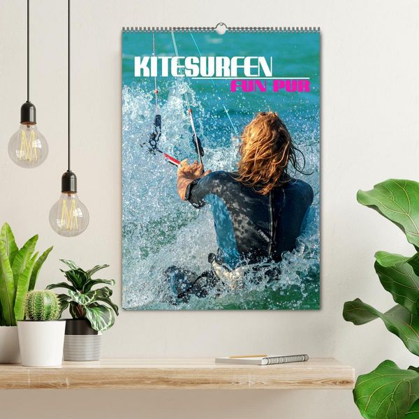 Produktbild: Kitesurfen - Fun pur (Wandkalender 2026 DIN A2 hoch), CALVENDO Monatskalender