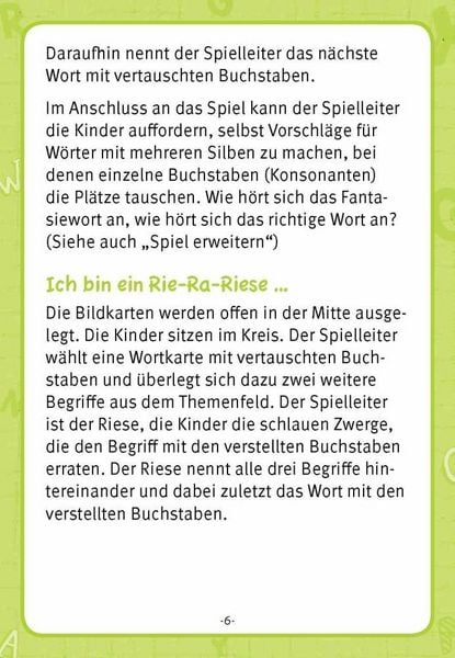 Produktbild: Laschwappen und Kiezematze. Vertauschte Buchstaben