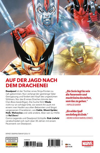 Produktbild: Deadpool Team-Up: Drachenblut