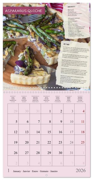 Produktbild: vegan indulgences - one plant-based recipe for each month (Wall Calendar 2026 12 &times; 12 Inch) CALVENDO 12 Month Wall Calendar