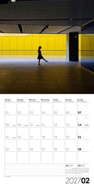Produktbild: Die Farbe Gelb Kalender 2027 - 30x30 - Art12