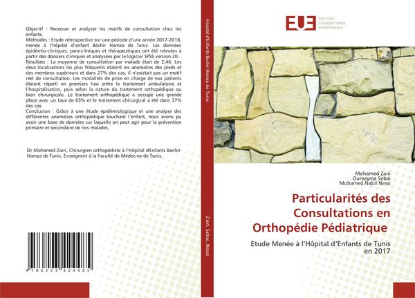 Produktbild: Particularit&eacute;s des Consultations en Orthop&eacute;die P&eacute;diatrique