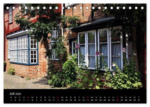 Produktbild: L&uuml;neburg und die L&uuml;neburger Heide (Tischkalender 2026 DIN A5 quer), CALVENDO Monatskalender
