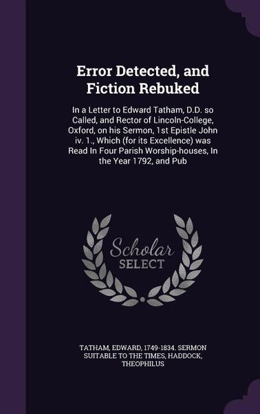 Produktbild: Error Detected, and Fiction Rebuked