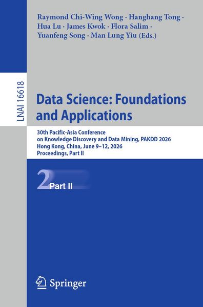 Produktbild: Data Science: Foundations and Applications