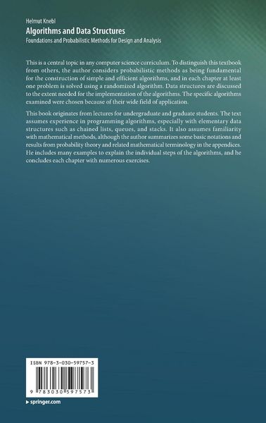 Produktbild: Algorithms and Data Structures
