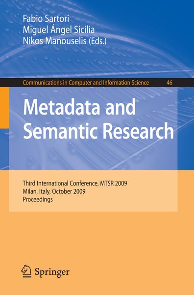 Produktbild: Metadata and Semantic Research