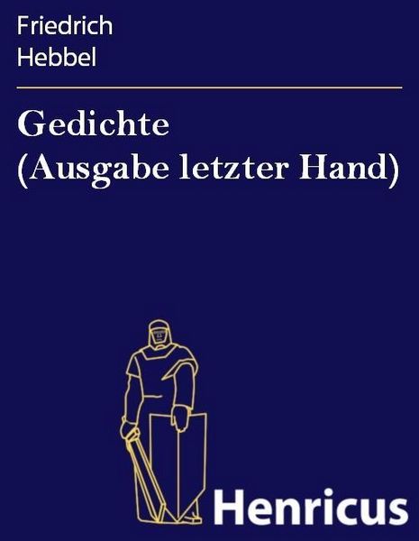 Produktbild: Gedichte (Ausgabe letzter Hand)