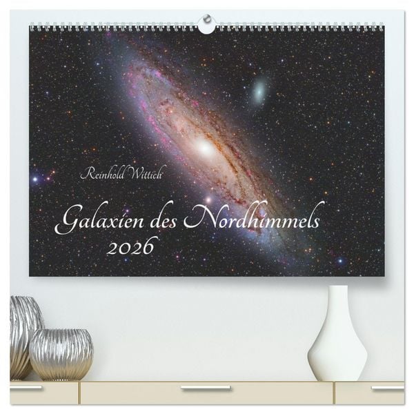 Produktbild: Galaxien des Nordhimmels (hochwertiger Premium Wandkalender 2026 DIN A2 quer), Kunstdruck in Hochglanz