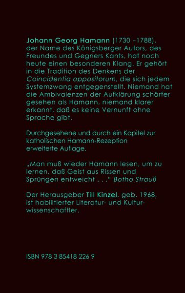 Produktbild: Johann Georg Hamann