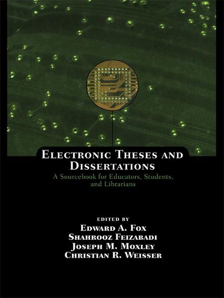 Produktbild: Electronic Theses and Dissertations