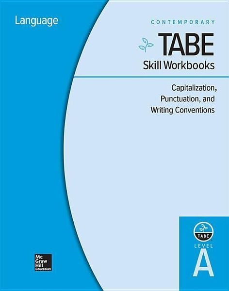 Produktbild: Tabe Skill Workbooks Level A: Capitalization, Punctuation, and Writing Conventions - 10 Pack