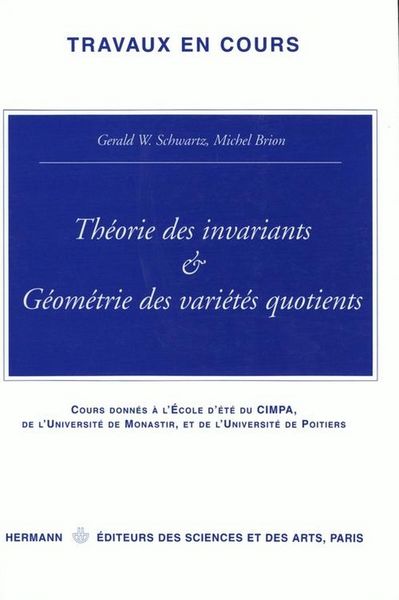 Produktbild: Theorie des invariants et