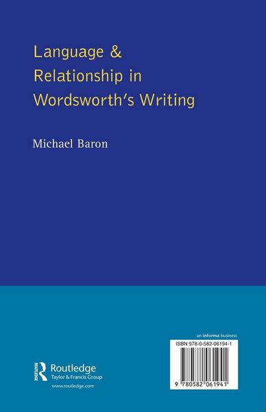 Produktbild: Language and Relationship in Wordsworth's Writing