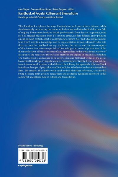 Produktbild: Handbook of Popular Culture and Biomedicine