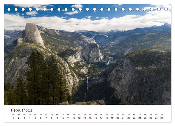 Produktbild: Naturparadiese zwischen Los Angeles und Las Vegas (Tischkalender 2026 DIN A5 quer), CALVENDO Monatskalender